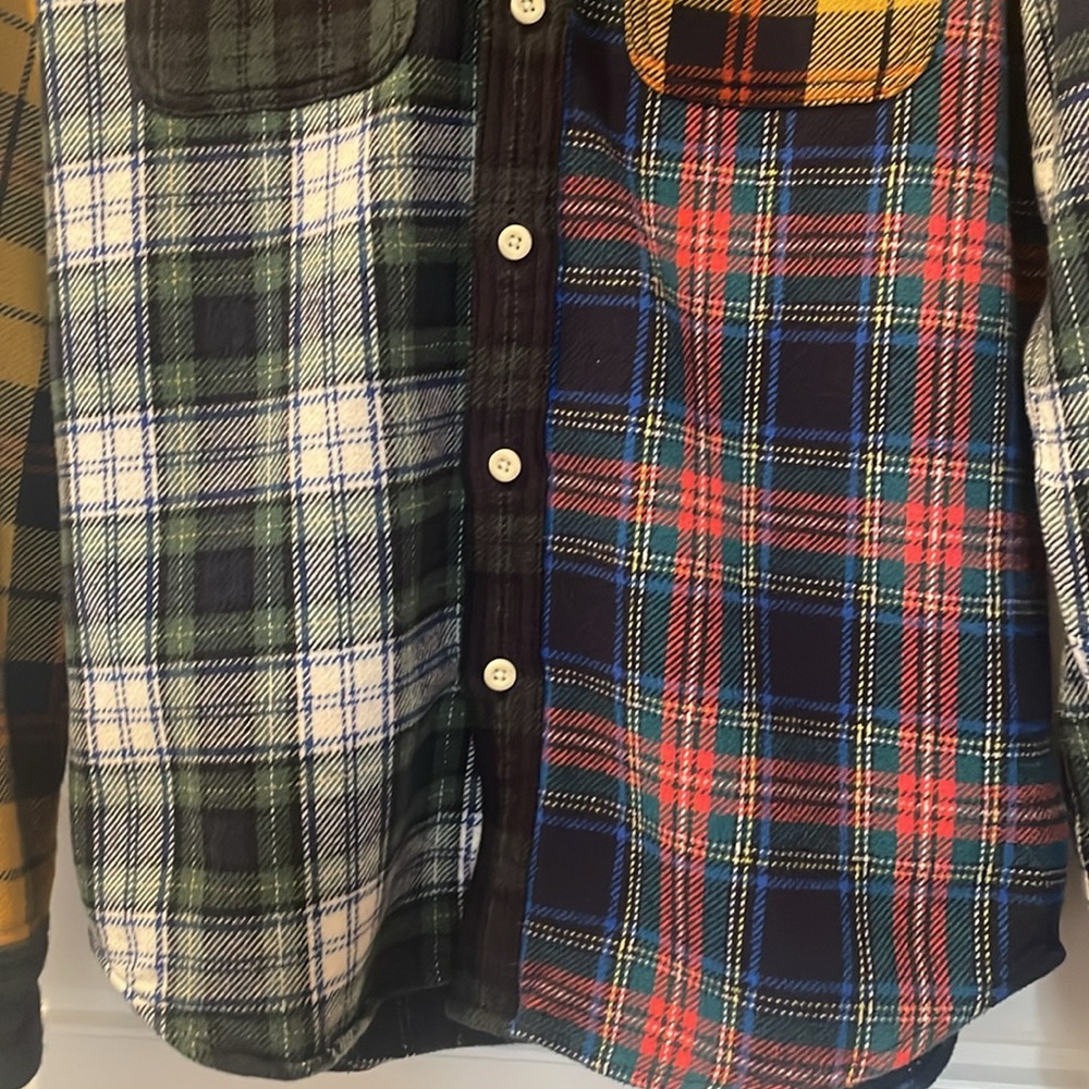 American Eagle Multi Colored Flannel Shacket - image 3